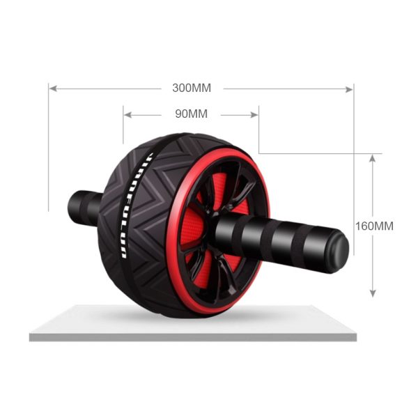 Fitness AB Roller Wheel Gym Non-slip Tire Pattern Abdominal Wheel Plate Abdominal Muscle Exerciser Wheel Roller Fitness Equipmen - Image 6