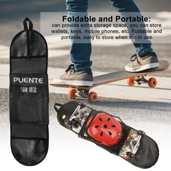 Foldable Skateboard Carry Bag Skateboarding Carrying Handbag Shoulder Skate Board Balancing Scooter Storage Cover Backpack - Image 2