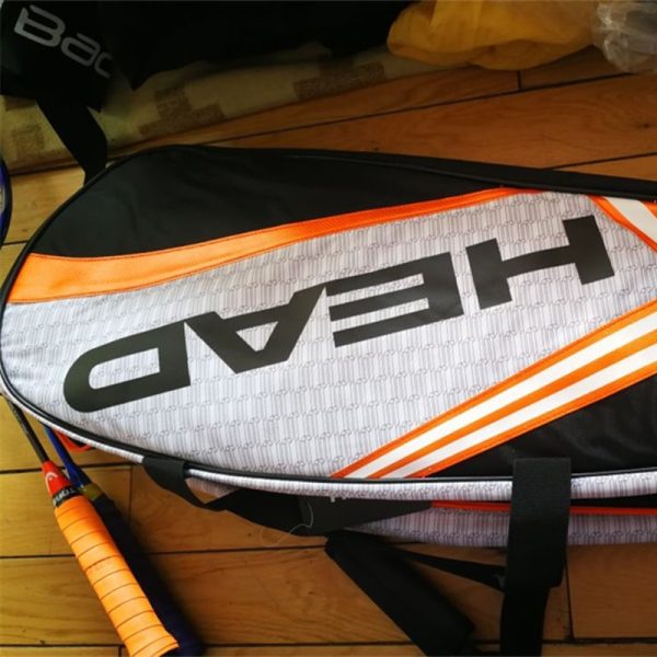 HEAD Tennis Rackets Bag Large Capacity 6-9 Pieces Tennis Backpack Badminton Gymbag Squash Racquet Bag With Separated Shoes Bag - Image 6