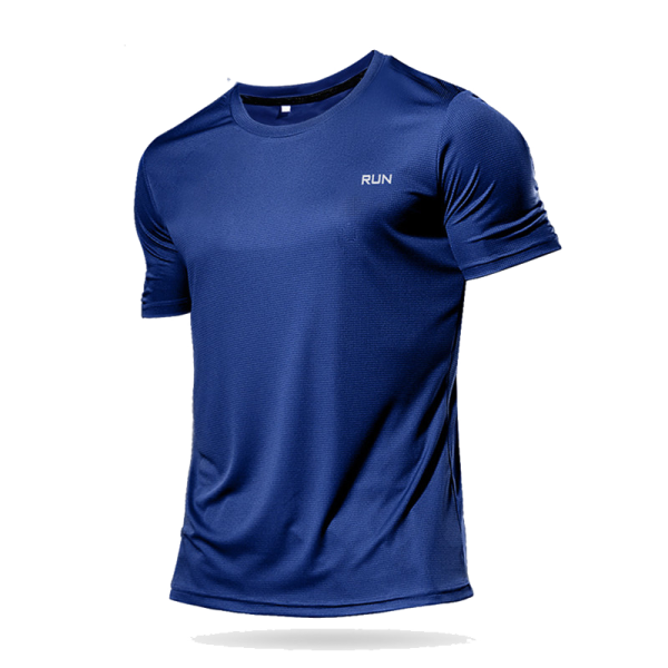 High Quality Polyester Men Running T Shirt Quick Dry Fitness Shirt Training Exercise Clothes Gym Sport Shirt Tops Lightweight