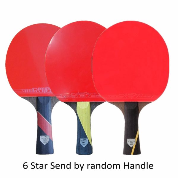 Huieson 5/6 Star Table Tennis Racket Sets Ping Pong Rackets Long Handle Short Handle Double Face Pimples-in Rubbers with Bag - Image 5