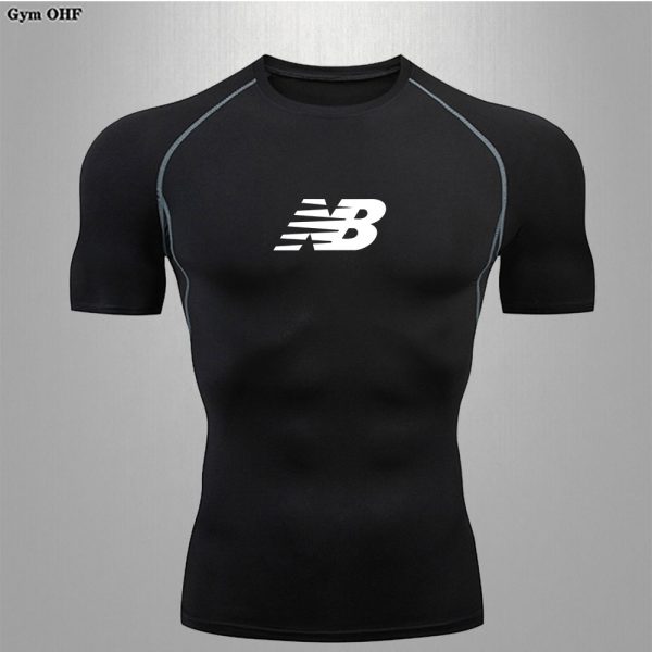 MMA Rashguard Men'S Tights Sports T-Shirt Jogging Running Fitness Gym Boxing Training Compression Tight Breathable Fast Drying - Image 5