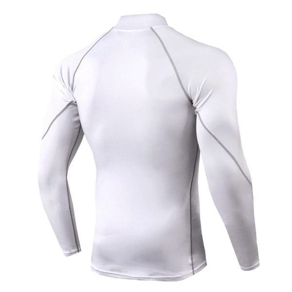 Men Bodybuilding Sport T-shirt Quick Dry Running Shirt Long Sleeve Compression Top Gym T Shirt Men Fitness Tight Rashgard - Image 2