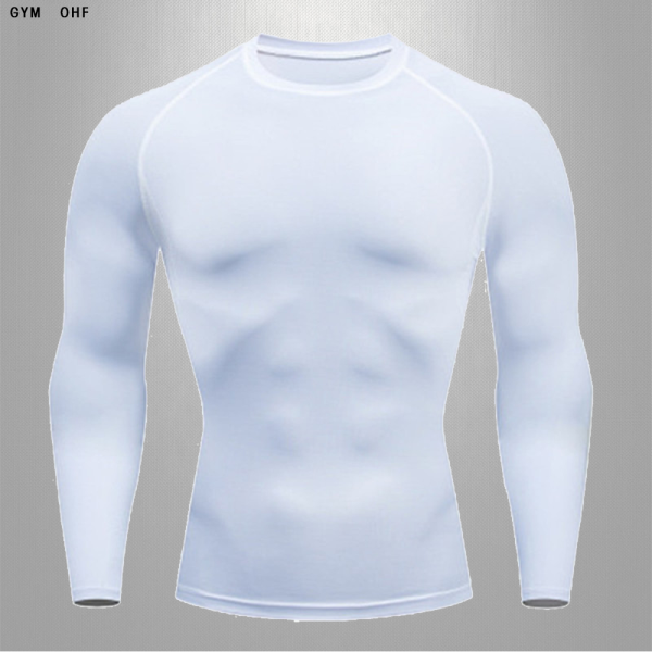 Men'S MMA Rashguard Training Running Gym Compression Speed Dry Clothes Jogging T-Shirt Outdoor Camping Taekwondo Gym Track - Image 2