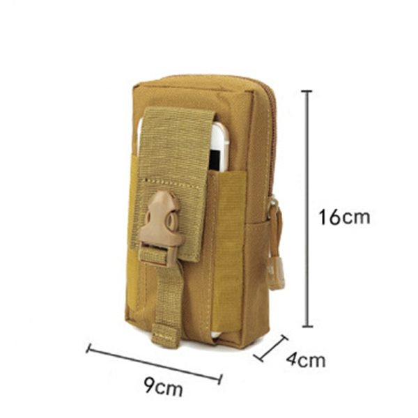 Men Tactical Molle Pouch Belt Waist Pack Bag Small Phone Pocket Military Waist Pack Running Pouch Travel Camping Bags Soft Back - Image 6