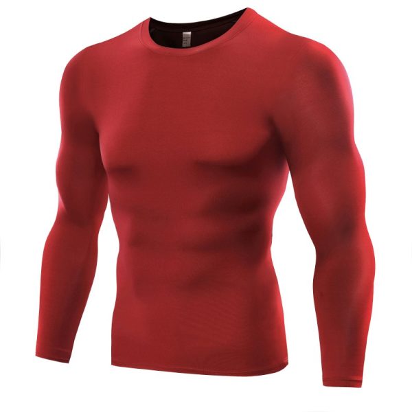 Men's Sport Shirt Long Sleeve Running T-shirts Gym Clothing Fitness Top Mens Quick Dry Soccer Jersey - Image 2