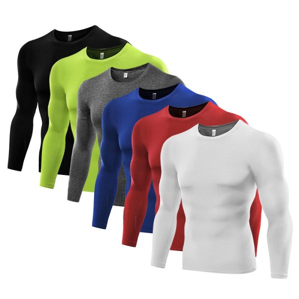 Men's Sport Shirt Long Sleeve Running T-shirts Gym Clothing Fitness Top Mens Quick Dry Soccer Jersey - Image 4