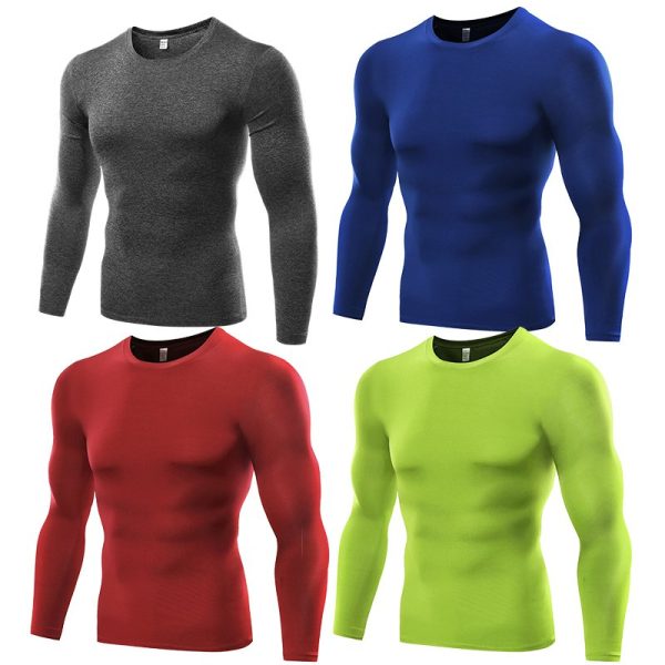 Men's Sport Shirt Long Sleeve Running T-shirts Gym Clothing Fitness Top Mens Quick Dry Soccer Jersey - Image 5