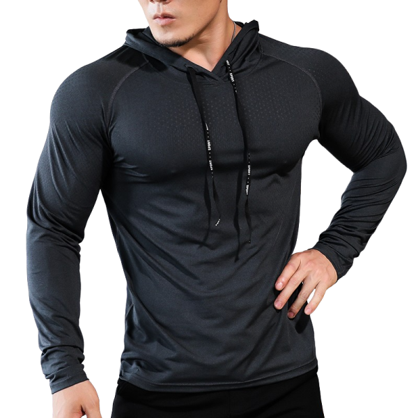 Mens Fitness Tracksuit Running Sport Hoodie Gym Joggers Hooded Outdoor Workout Athletic Clothing Muscle Training Sweatshirt Tops - Image 6