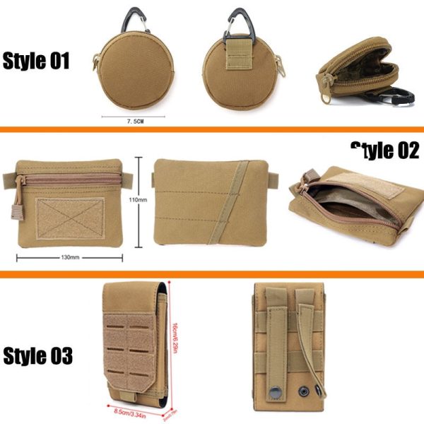 Military Tactical Bag Waist EDC Pack Molle Tools Holder Medical Bags Hunting Accessories Belt Pouch Outdoor Vest Pocket Wallet - Image 2