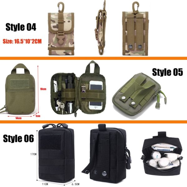 Military Tactical Bag Waist EDC Pack Molle Tools Holder Medical Bags Hunting Accessories Belt Pouch Outdoor Vest Pocket Wallet - Image 3