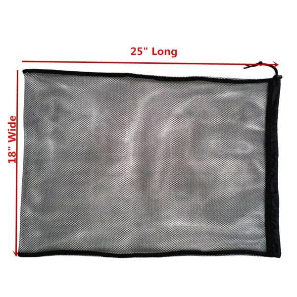 Multi Functional Scuba Diving Mesh Drawstring Bag for Swimming Water Sports Beach Diving Travel Gym Gear Black 64 x 46cm - Image 4