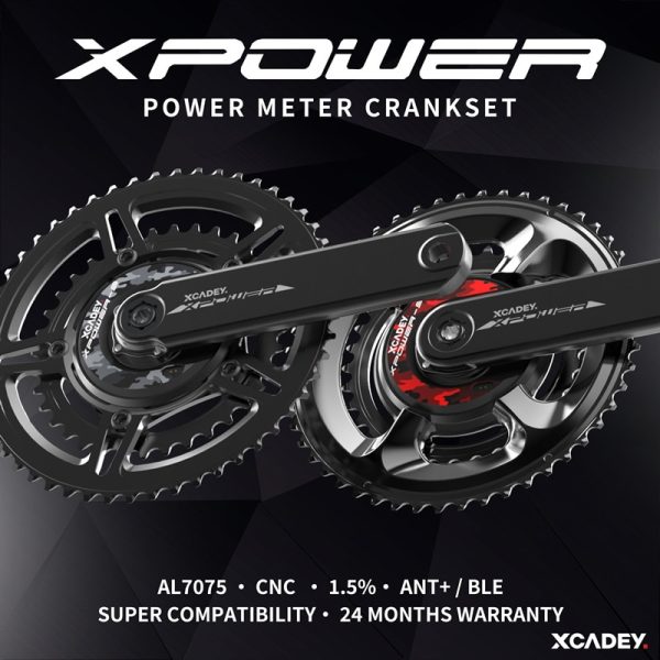 NEW Model XCADEY POWER Meter Crankset 104 BCD-4s For MTB Mountain Bike 110 BCD/110 BCD-4S For Road Bike Without Chainring - Image 2