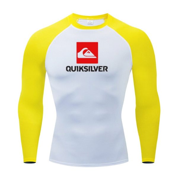 New Men Swimming T-shirt Swimsuit Beach UV Protection Rash Guard Diving Swimwear Long Sleeve Surfing Suits Surf Clothes Rashguar - Image 4