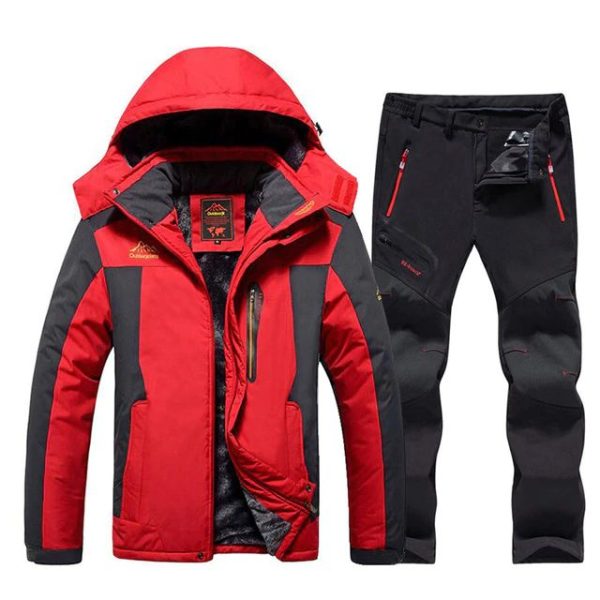 New Men's Ski Suit Brands Windproof Waterproof Thicken Warm Snow Coat Winter Skiing And Snowboarding Jacket and Pants Set - Image 3