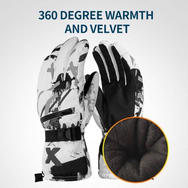 PHMAX Ski Gloves Men Women Winter Snowboard Waterproof Gloves Windproof Thermal Touch Screen Skating Outdoor Motorcycle Gloves - Image 4