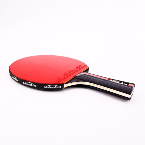 Professional Tennis Table Racket Short Long Handle Carbon Blade Rubber With Double Face Pimples In Ping Pong Rackets With Case - Image 3