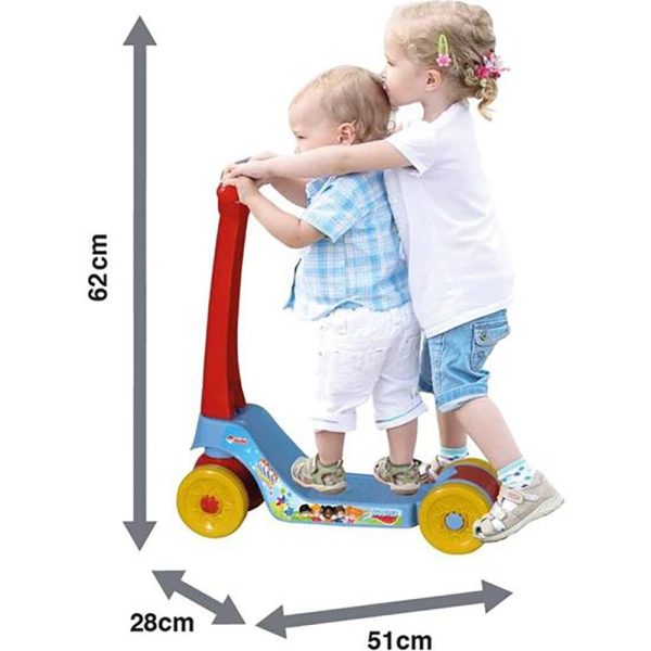 Red Foldable Kick Scooter 4 Wheel Children Scooter For Kids Kick Foot Scooters 18 Months 62x51x28 cm - Image 4