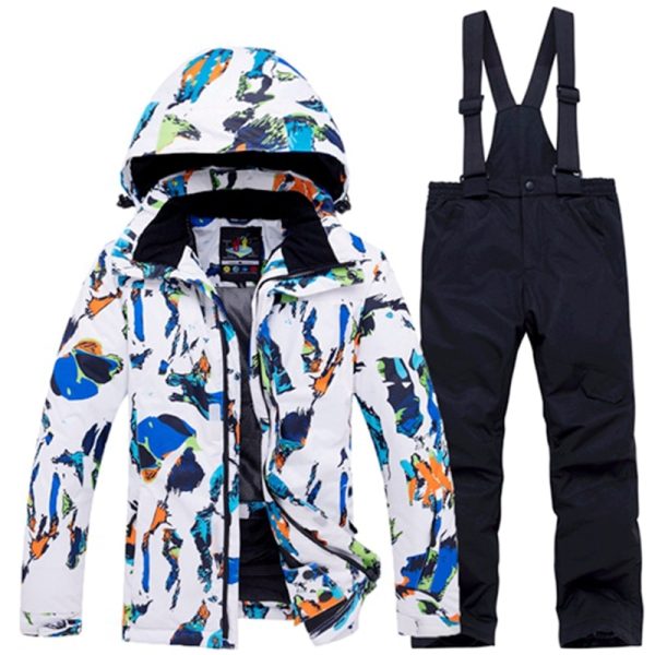 Russian Winter Children'S Ski Suit Boys Girls Snow Clothing Snowboarding Sets Waterproof Outdoor Sports Wear Ski Coat Pant - Image 4