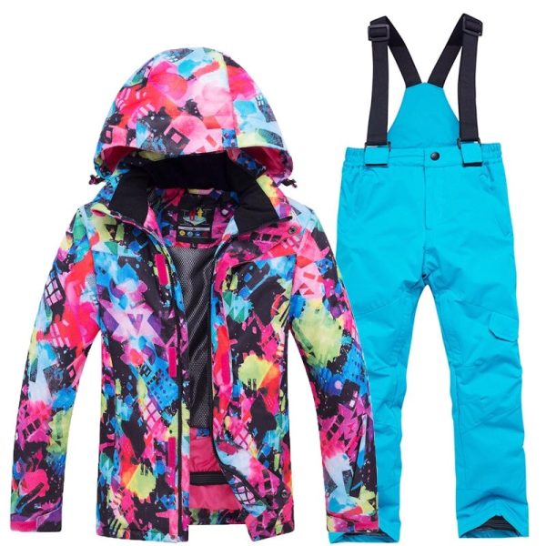 Russian Winter Children'S Ski Suit Boys Girls Snow Clothing Snowboarding Sets Waterproof Outdoor Sports Wear Ski Coat Pant - Image 5