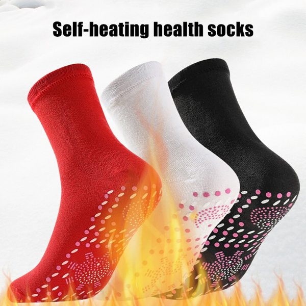 Self-heating Socks Men Women Foot Massage Magnetic Therapy Health Heated Socks Non-slip Dots Relieve Tired Winter Warm Equipment