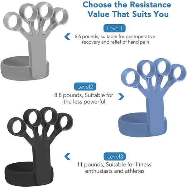 Silicone Hand Grip Device Finger Exercise Hand Strengthener Stretcher Hand Trainer Rehabilitation Training Equipment Muscle Tool - Image 3