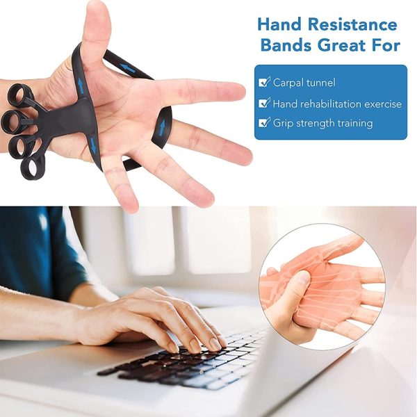 Silicone Hand Grip Device Finger Exercise Hand Strengthener Stretcher Hand Trainer Rehabilitation Training Equipment Muscle Tool - Image 4