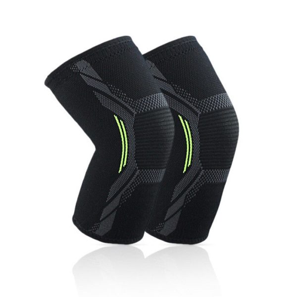 Single Knitted Nylon Sports Knee Pad Riding Protective Gear Running Basketball Skipping Rope Warm Knee Pad Foot Cold-Proof Black - Image 5