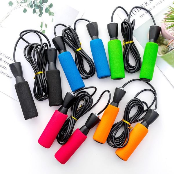 Student Fitness Jump Rope Plastic Training Jump Rope Bearing Handle Jump Rope PVC Rope Steel Wire Jump Rope - Image 3