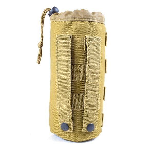 Tactical Water Bottle Bag Multi-Function Outdoor Adjustab Drawstrin Molly System Attached To Other Gear Nylon Hole Design - Image 2