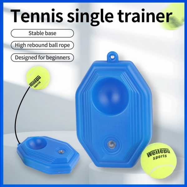 Tennis Rebounder with Elastic Rope Single Tennis Training Device Pet Dog Exercise Tennis Practice Ball Trainer - Image 6