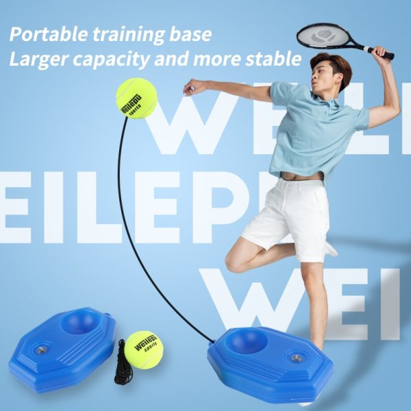 Tennis Rebounder with Elastic Rope Single Tennis Training Device Pet Dog Exercise Tennis Practice Ball Trainer