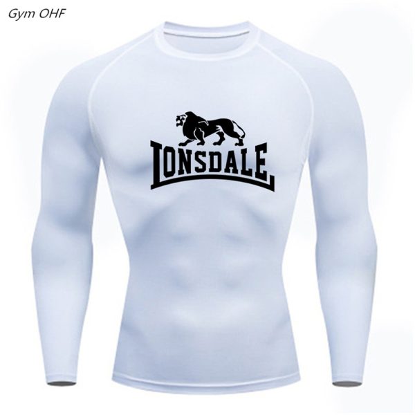 Tops T-Shirts Men's Compression Cycling Fitness Men Jogging Tees Bodybuilding Track T shirts Rashgard Male Running Sports Shirts - Image 3