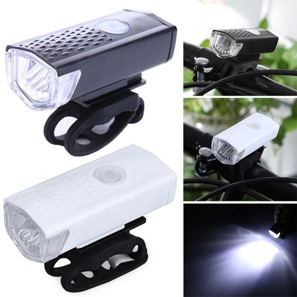 USB Rechargeable Bike Light Bicycle Front Back Rear Taillight Cycling Safety Warning Light Waterproof Bicycle Lamp Flashligh - Image 2