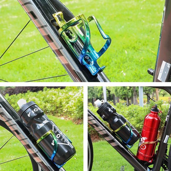 Universal Bicycle Bottle Rack Rainbow Color Cup Holder Lightweight Stable MTB Outdoor Riding Kettle Bottle Rack Cycling - Image 4