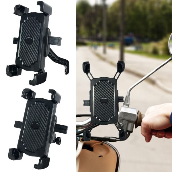 Universal Bicycle Phone Holder 360 Degree Adjustable Motorcycle Phone Support Stand Bike Handlebar Rearview Mirror Mount Bracket - Image 3