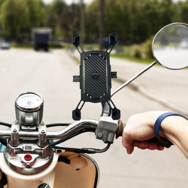 Universal Bicycle Phone Holder 360 Degree Adjustable Motorcycle Phone Support Stand Bike Handlebar Rearview Mirror Mount Bracket - Image 5