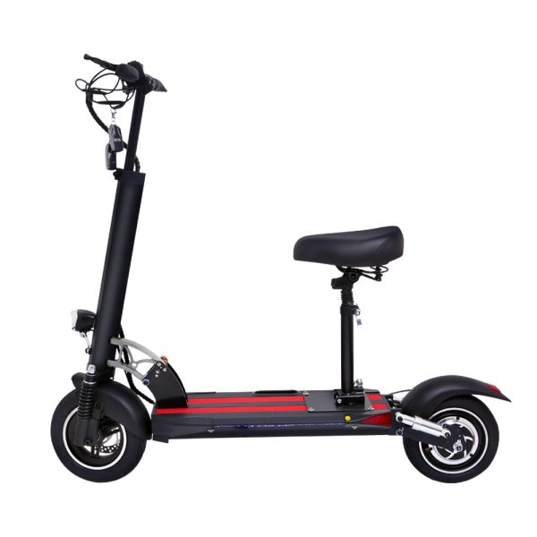 Warehouse In Europe 48V/15Ah Battery 10 Inches Electric Scooter With Seat Foldable 500W Brushless Motor 65KM Mileage Escooter - Image 2