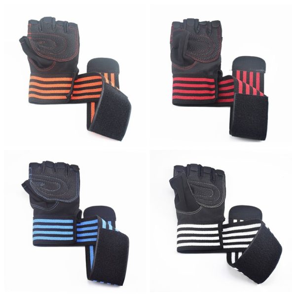 Weightlifting Gloves with Wrist Support for Heavy Exercise Body Building Gym Training Fitness Handschuhe Workout Crossfit Gloves - Image 5