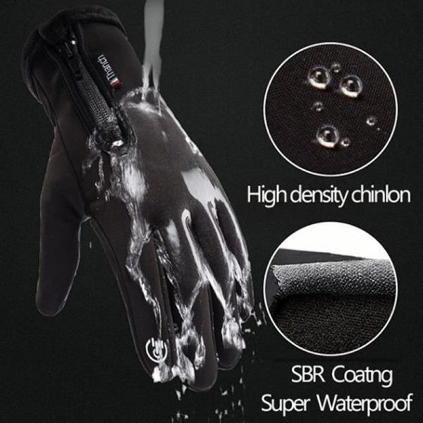 Winter Gloves Waterproof Thermal Touch Screen Thermal Windproof Warm Gloves Cold Weather Running Sports Hiking Ski Gloves - Image 3