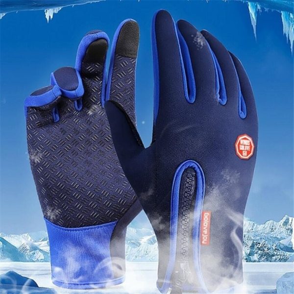 Winter Gloves for Men Women Touchscreen Warm Outdoor Cycling Driving Motorcycle Cold Resistance Gloves Windproof Non-Slip Gloves - Image 2