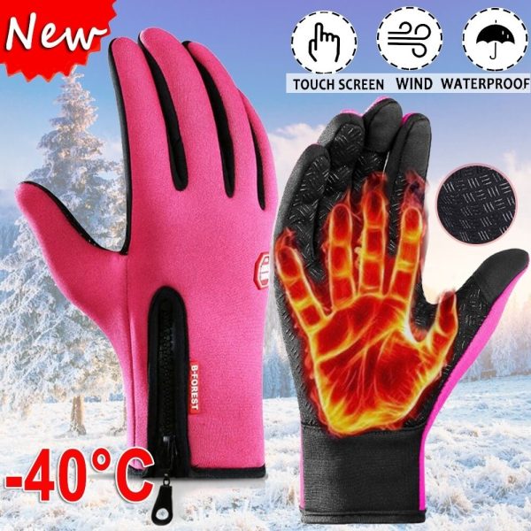 Winter Gloves for Men Women Touchscreen Warm Outdoor Cycling Driving Motorcycle Cold Resistance Gloves Windproof Non-Slip Gloves - Image 5