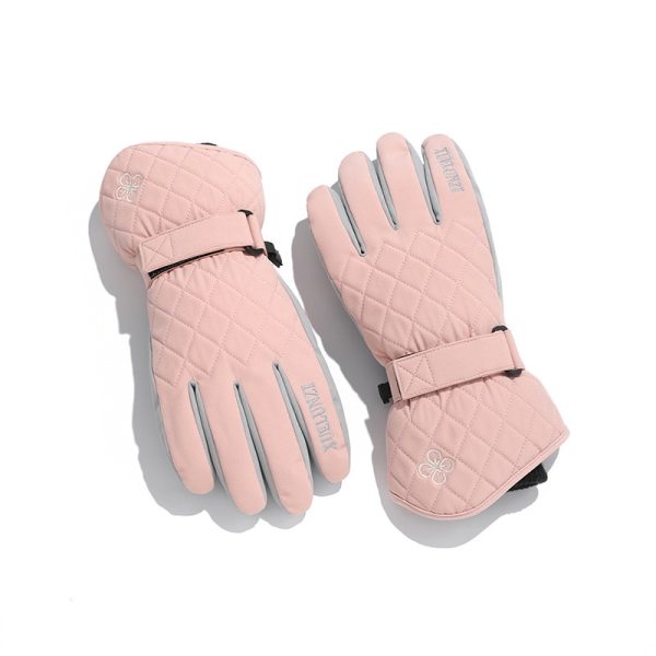 Winter Ski Gloves for Women Snowboard Thermal Gloves Keep Warm Water Wind Proof Velvet Cycling Bicycle Gloves - Image 5