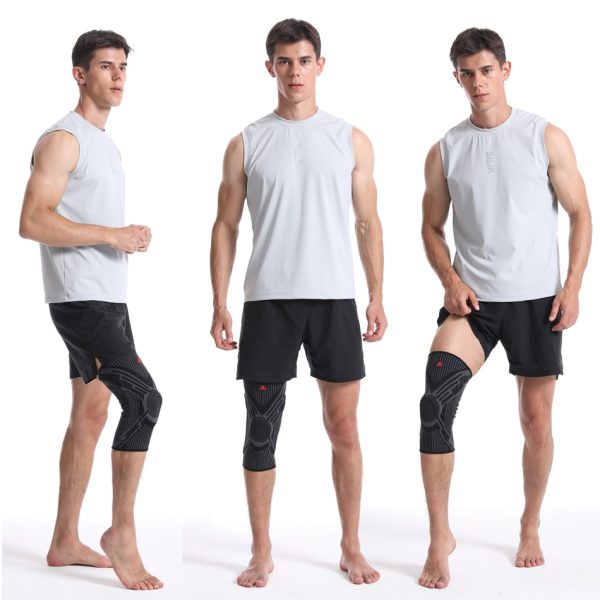 WorthWhile 1/2PCS Silicon Padded Basketball Knee Pads Patella Brace Kneepad Joint Support Fitness Compression Sleeve Protector - Image 4