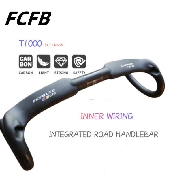 carbon handlebar Road Bicycle Handlebar Bicycle Accessories 400/420/440mm 3K Bicycle Handle Bike Parts Internal Routing